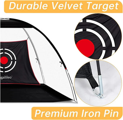 Golf Net for Backyard Practice: Hitting Net with Mat & Target – Training for Driving Chipping Swing Golf Gift for Dad Husband Men