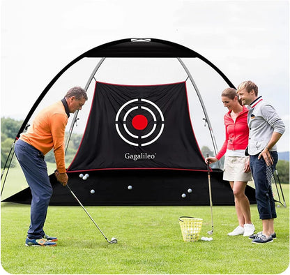 Golf Net for Backyard Practice: Hitting Net with Mat & Target – Training for Driving Chipping Swing Golf Gift for Dad Husband Men
