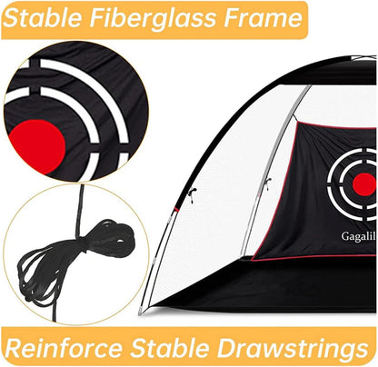 Golf Net for Backyard Practice: Hitting Net with Mat & Target – Training for Driving Chipping Swing Golf Gift for Dad Husband Men